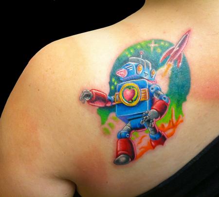 Tattoos - 50's Robot - 60877